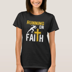 Christelijke Workout Runner Religious Running On F T-shirt