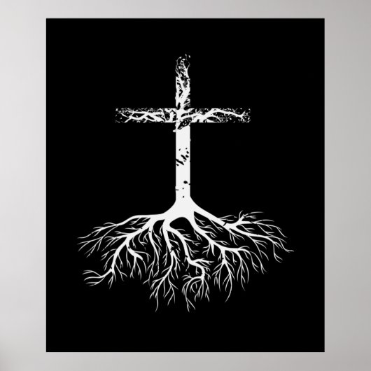 Christelijke Wortel je geloof in Jezus Christus Ro Poster (Voorkant)