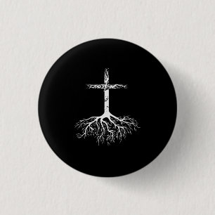 Christelijke Wortel je geloof in Jezus Christus Ro Ronde Button 3,2 Cm
