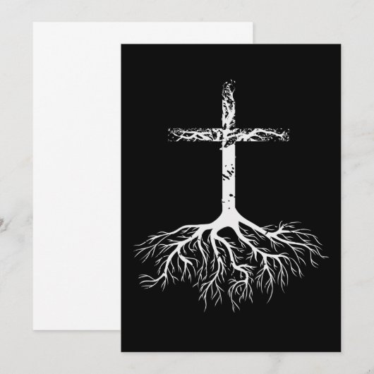 Christelijke Wortel je geloof in Jezus Christus Ro Save The Date (Voorkant / Achterkant)