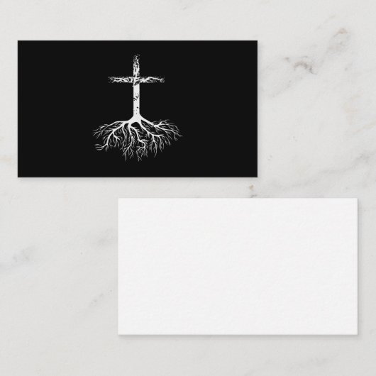 Christelijke Wortel je geloof in Jezus Christus Ro Visitekaartje (Voorkant / Achterkant)