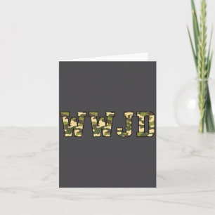 Christelijke Wwjd Camo Militaire Jacht Geloof Kaart