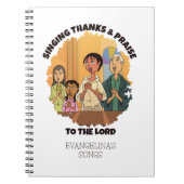 Christelijke ZANG BEDANKT EN LOF Kerkkoor Notitieboek (Voorkant)