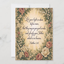 Christelijke Zegen Zijt het Licht Afstudeerkaart