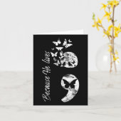 Christelijke zelfmoordpreventie bewustzijn Semicol Kaart (Gele Bloem)