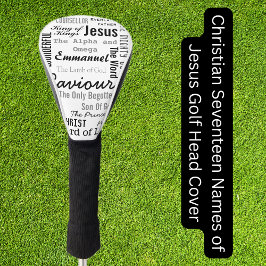 Christelijke zeventien namen van Jezus Golfheadcover