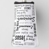 Christelijke zeventien namen van Jezus Golfheadcover (Draai 90)