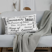 Christelijke zeventien namen van Jezus Kussensloop