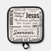 Christelijke zeventien namen van Jezus Pannenlap (Voorkant)