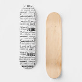 Christelijke zeventien namen van Jezus Persoonlijk Skateboard (Voorkant)