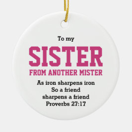 Christelijke ZISTER VAN EEN ANDERE MISTER Keramisch Ornament