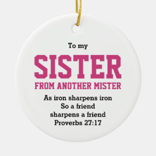 Christelijke ZISTER VAN EEN ANDERE MISTER Keramisch Ornament