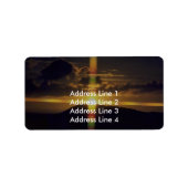 Christelijke zonsondergang etiket (Voorkant)