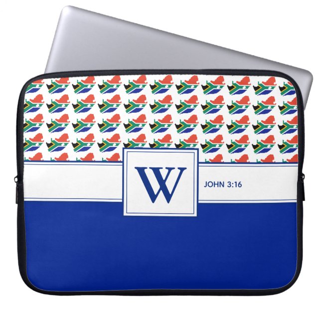CHRISTELIJKE ZUID-AFRIKA bijbelmodem Laptop Sleeve (Voorkant)