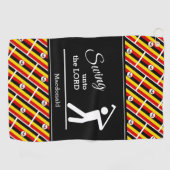 Christelijke zwaai naar de Lord Custom UGANDA Golfhanddoek (Horizontaal)