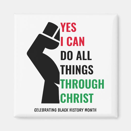 Christelijke ZWARTE GESCHIEDENIS Magneet (Voorkant)