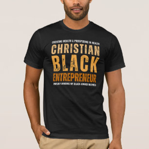 Christelijke zwarte ondernemer t-shirt