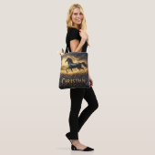 Christelijk's Ranch Horse bij zonsondergang Tote Bag (Op model)