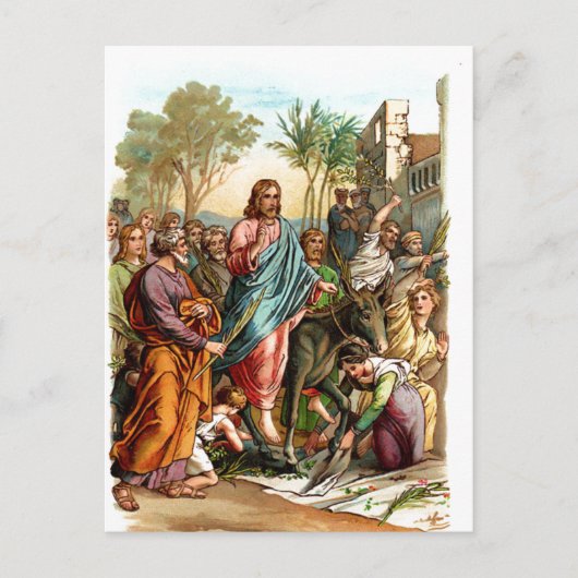 Christen binnengaan in briefkaart (Voorkant)