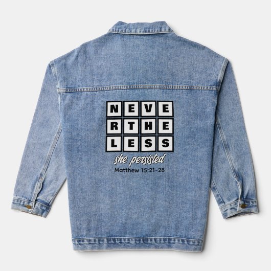 Christen DESONDANKS ZIJ HIELD VOL Denim Jacket (Achterkant)