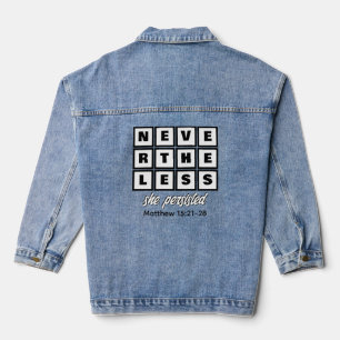 Christen DESONDANKS ZIJ VOLHARDDE Denim Jacket