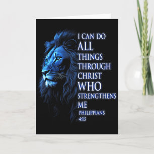 Christen ik kan alle dingen doen door Christus Lee Kaart