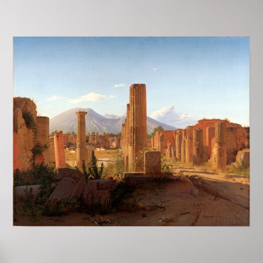 Christen Schjellerup Købke The Forum, Pompeii Poster (Voorkant)