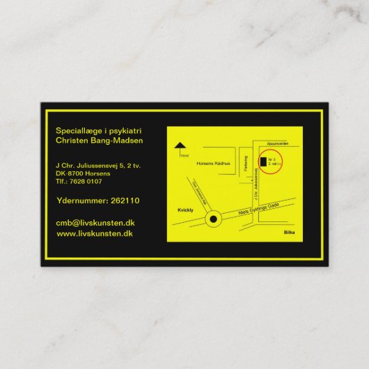 Christen Visitekaartje. Visitekaartje (Voorkant)