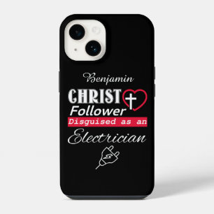 Christen volgeling vermomd als elektricien Christe iPhone 14 Hoesje