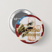 Christendemocratische ronde speld button 5,7 cm (Voorkant /achterkant)