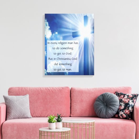christendom canvas afdruk (Insitu (Woonkamer))