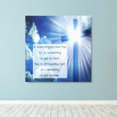 christendom canvas afdruk (Insitu (Houten vloer))