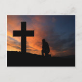 Christendom Geloof Kruis Jezus Vrede Liefde Destin Briefkaart (Voorkant)