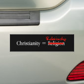 Christendom is geen religie bumpersticker (Op auto)