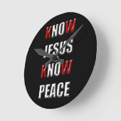 Christendom Know Jesus Know Peace Ronde Klok (Hoek)