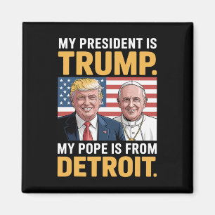 Christendom Patriottisch Trump Detroit Paus Magneet