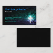 Christendom - Religieus kruis in de Water Kaart Visitekaartje (Voorkant / Achterkant)