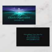 Christendom - Religieuze Cross Horizon Kaart Visitekaartje (Voorkant / Achterkant)