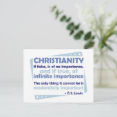Christendom - van oneindig belang briefkaart (Staand voorkant)