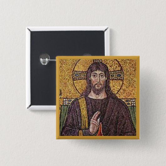 christendom vierkante button 5,1 cm (Voorkant /achterkant)