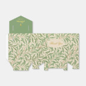 Christendoop groen William Morris groene bladeren Bedankdoosjes (Uitgevouwen)