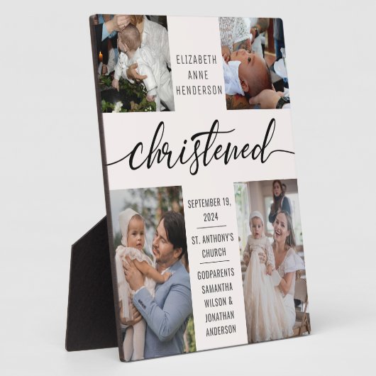 Christened Photo Collage Christening Keepomwille Fotoplaat (Zijkant)