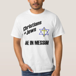 Christenen en Joden - Een in Messias T-shirt