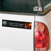 Christenen gaan naar de hemel bumpersticker (Op Truck)