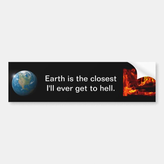 Christenen gaan naar de hemel bumpersticker (Voorkant)