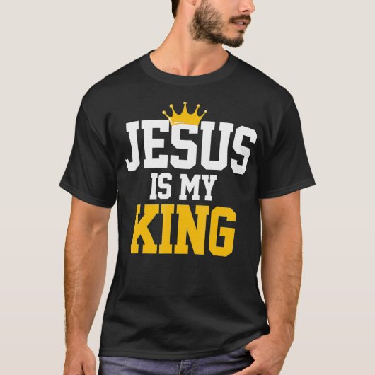 Christenen Jezus is mijn koning T-shirt Religieus  (Voorkant)