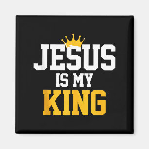 Christenen Jezus Is Mijn Koning Tee Religie Citate Magneet