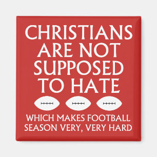 Christenen mogen niet haten van voetbal magneet