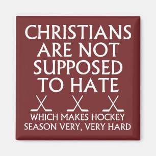 Christenen mogen van hockey niet walgen magneet