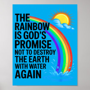 Christenen Religieuze Bijbel De Regenboog Is Gods Poster
